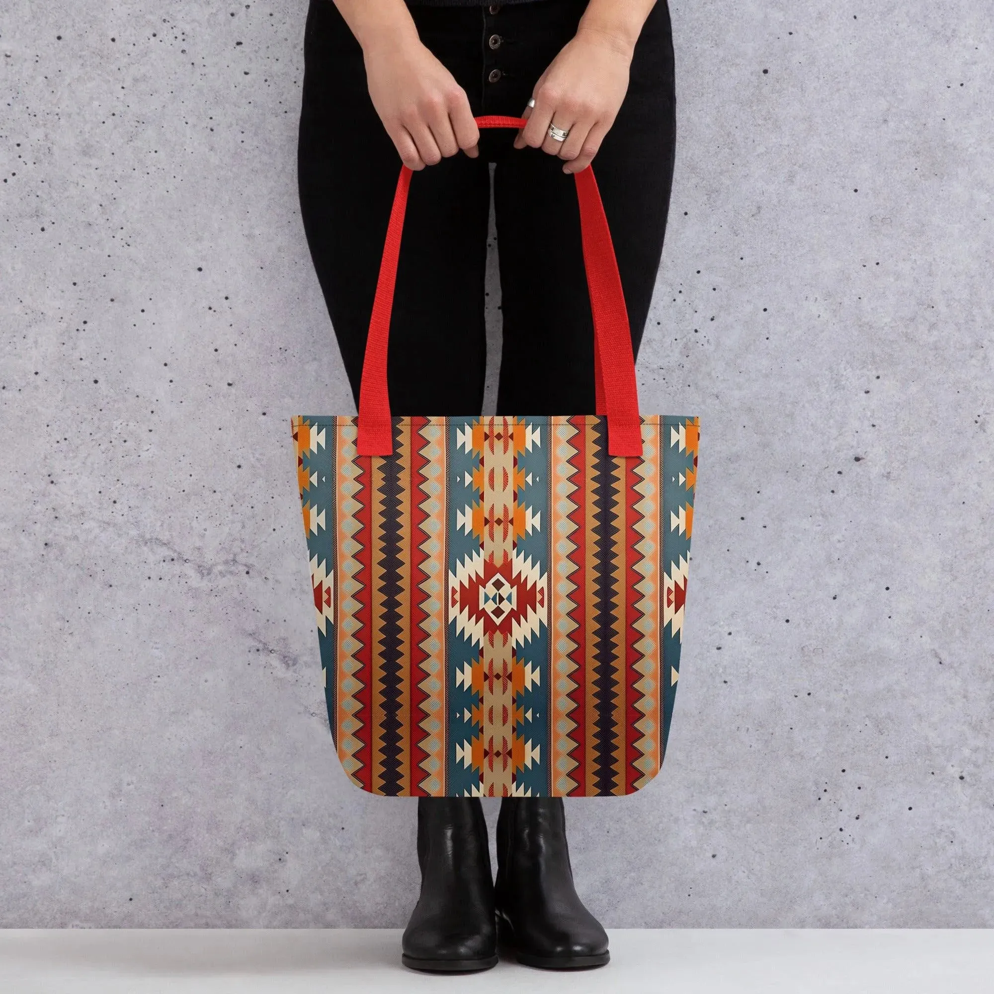 Native American Sunset Tote Bag