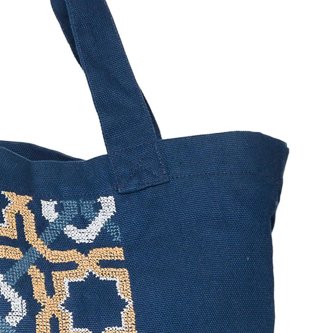 NAVY CANVAS BAG SDG#17