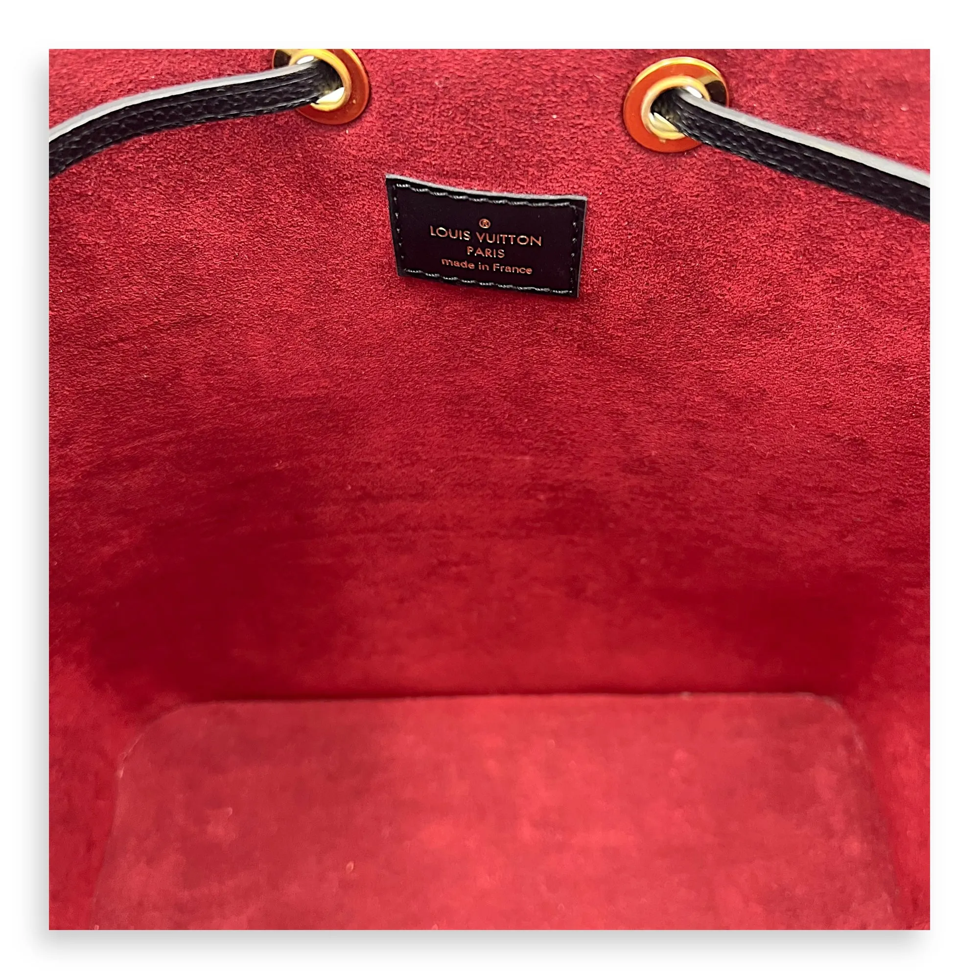 NeoNoe Bucket Bag Black in Empreinte Leather, Gold hardware