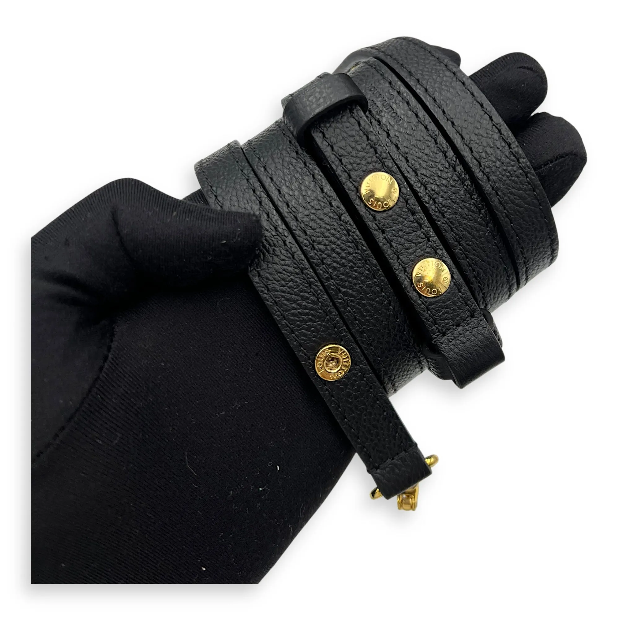NeoNoe Bucket Bag Black in Empreinte Leather, Gold hardware