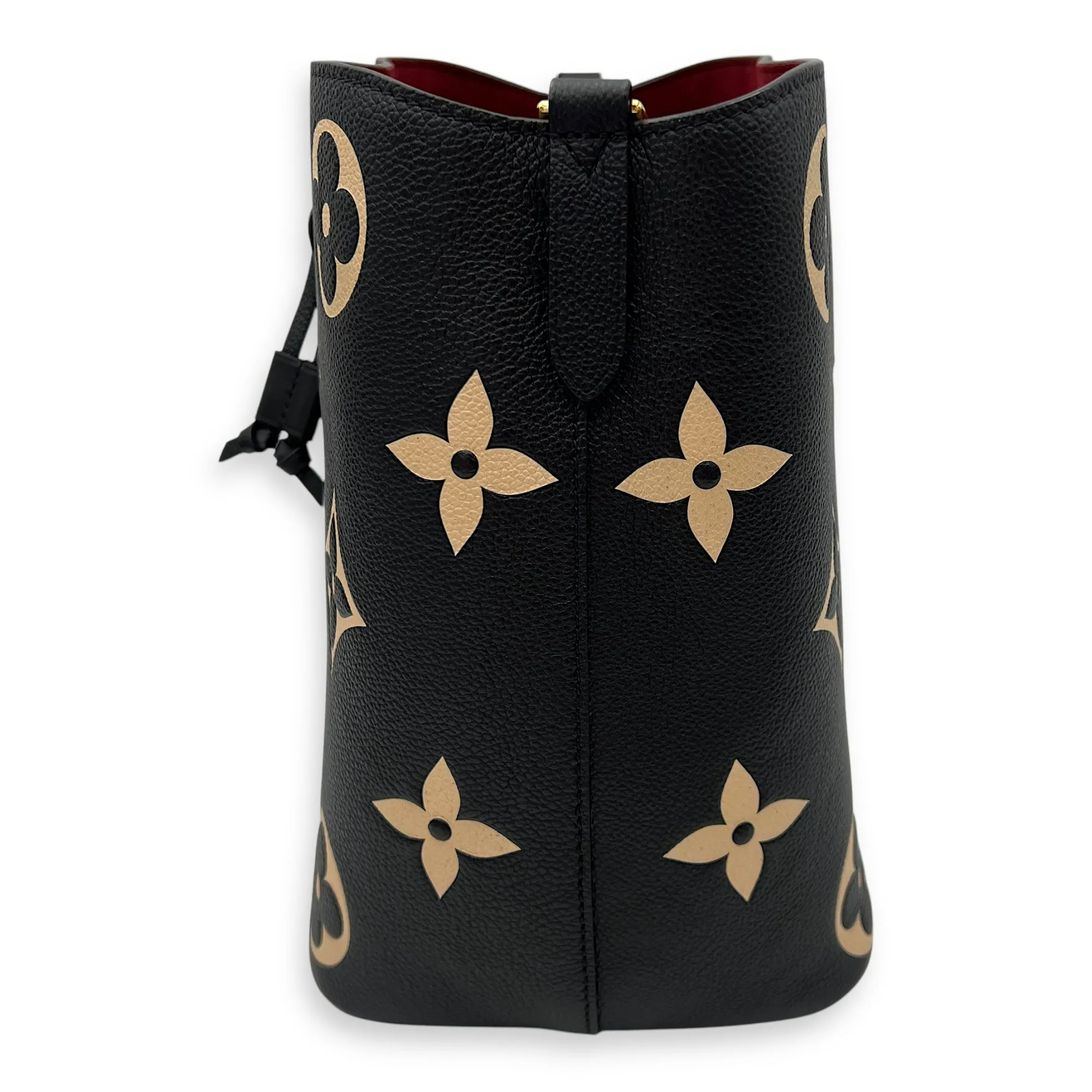 NeoNoe Bucket Bag Black in Empreinte Leather, Gold hardware