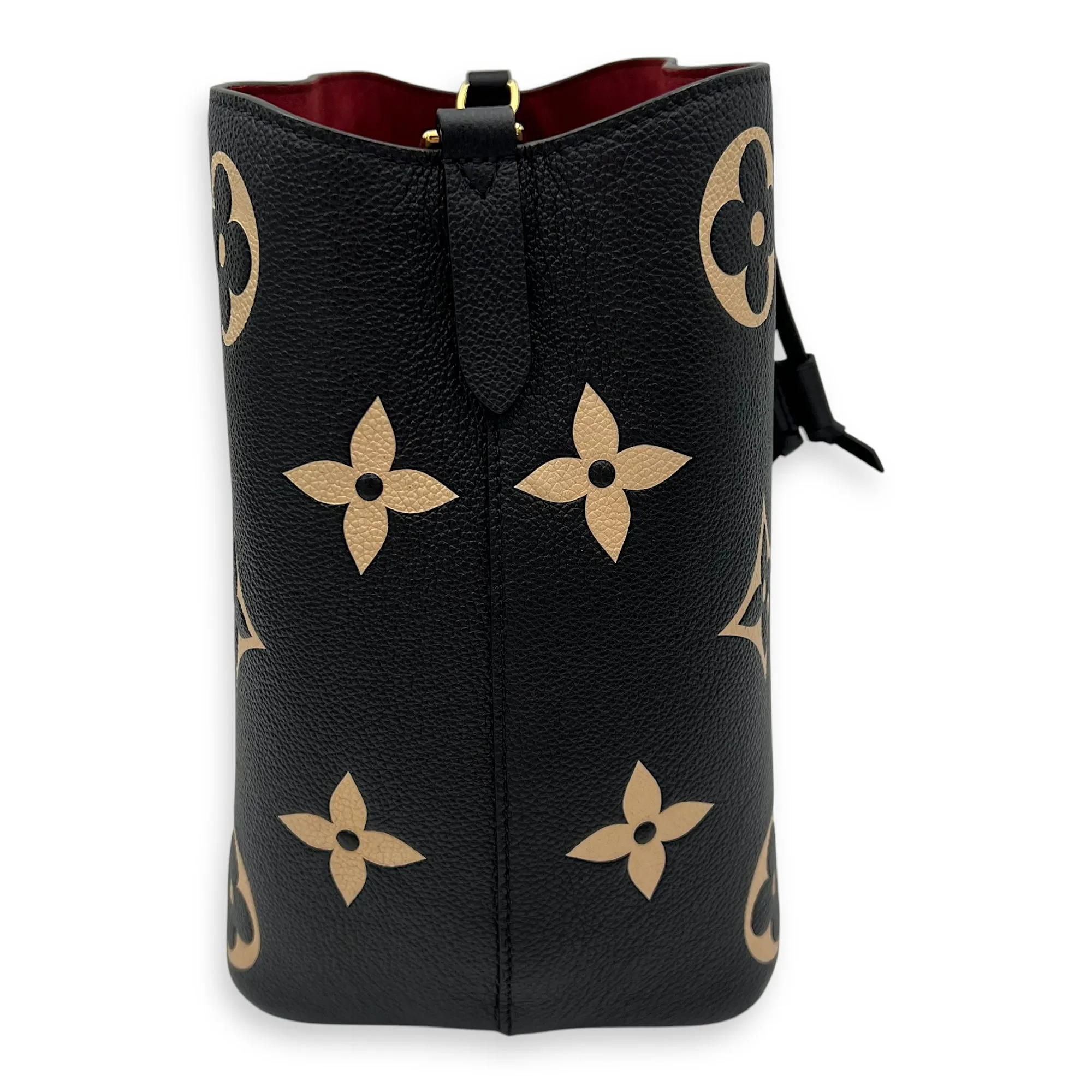 NeoNoe Bucket Bag Black in Empreinte Leather, Gold hardware
