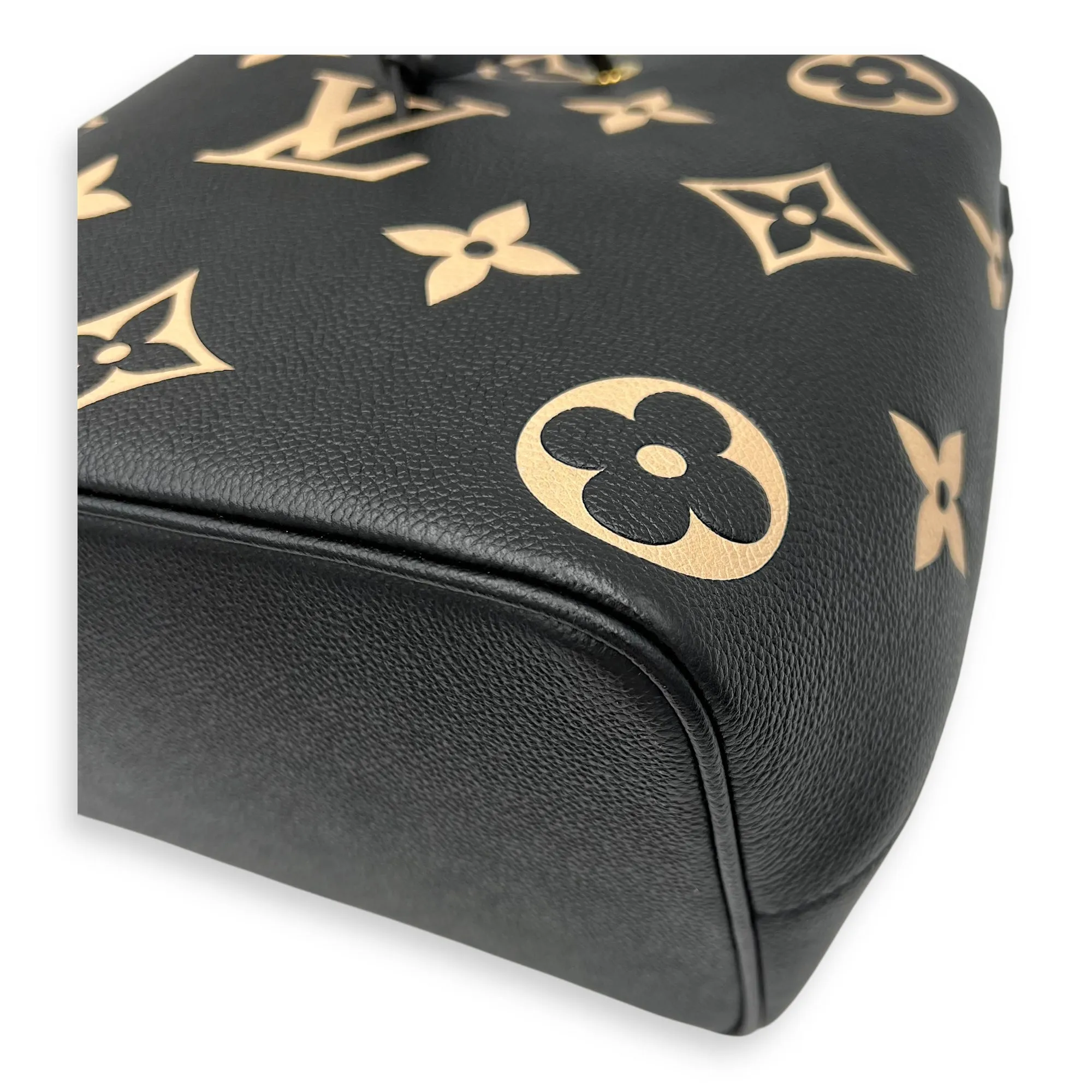 NeoNoe Bucket Bag Black in Empreinte Leather, Gold hardware