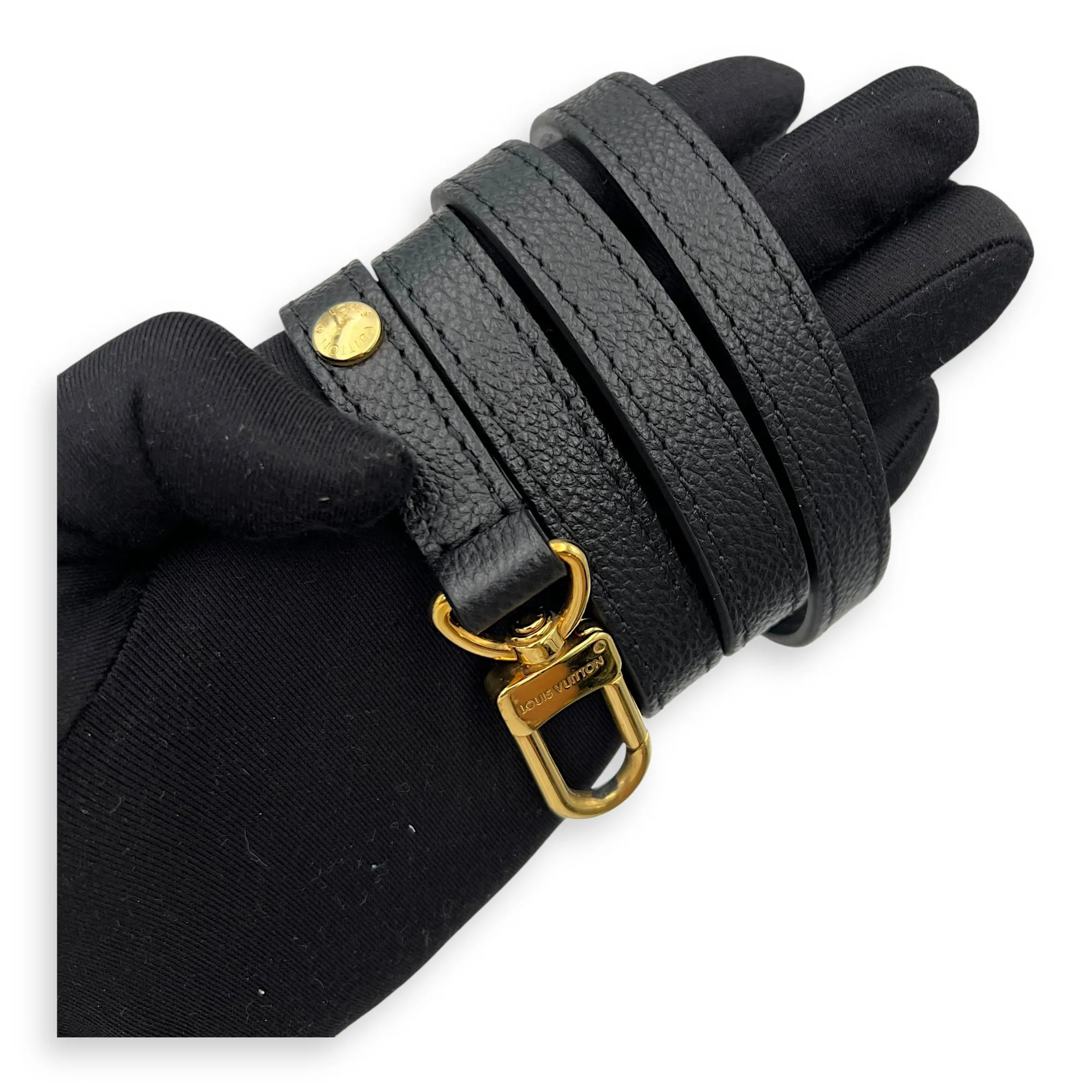 NeoNoe Bucket Bag Black in Empreinte Leather, Gold hardware