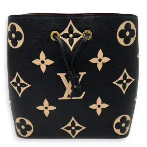 NeoNoe Bucket Bag Black in Empreinte Leather, Gold hardware