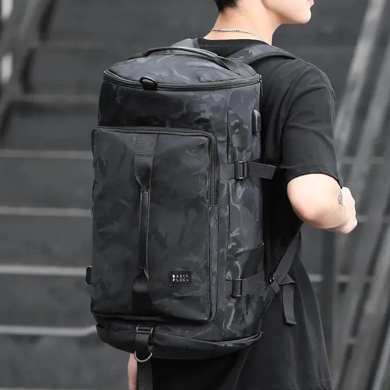 New backpack men's fashion brand basketball sports oversized capacity travel backpack fashion multi-functional cross-body single shoulder bag