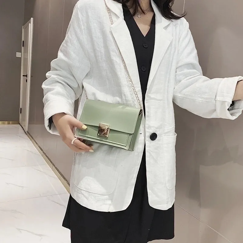 New Fashion Korean Shoulder Chain Small Square Bag Shoulder Bags