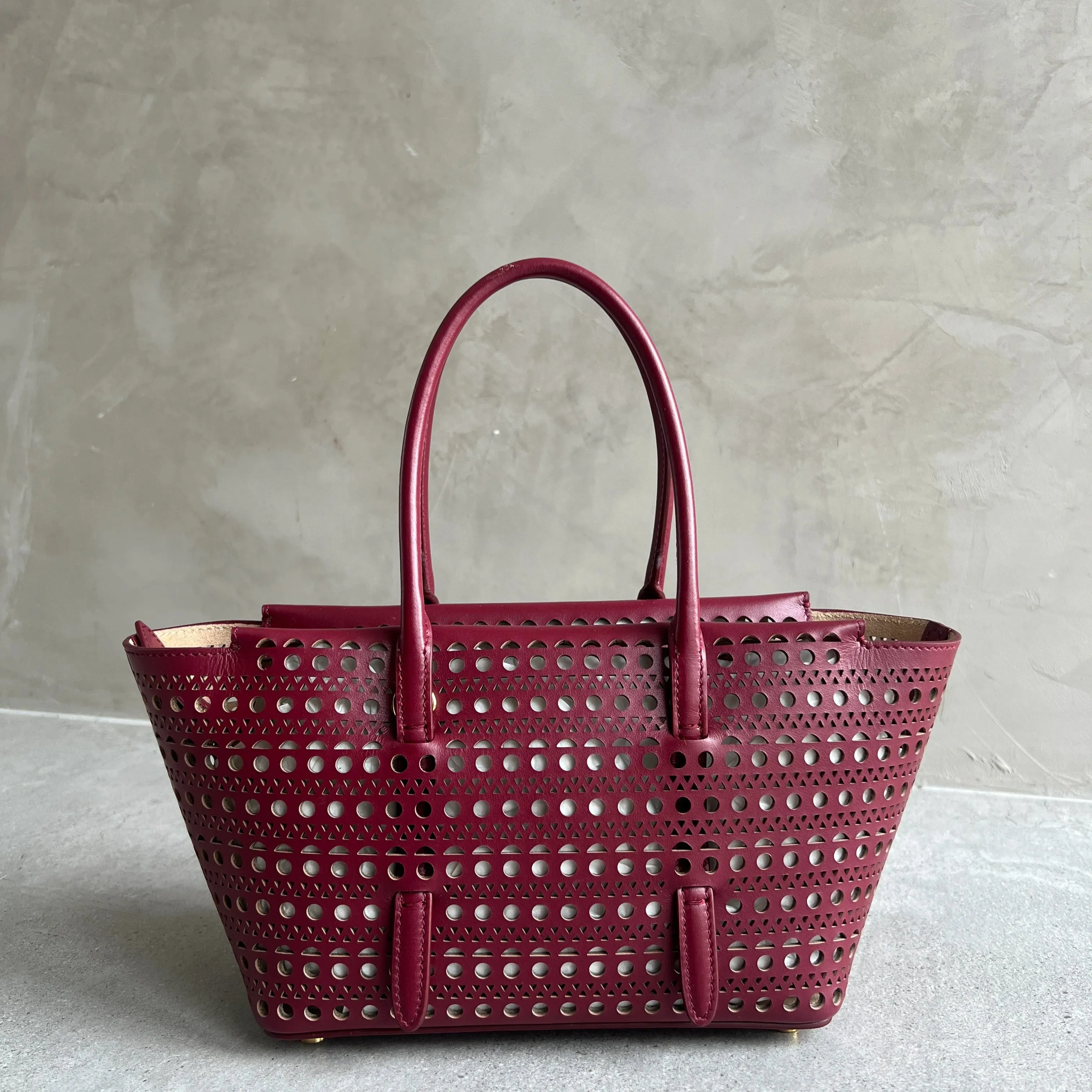 New Mina 20 in Vienne Calfskin, Grenat