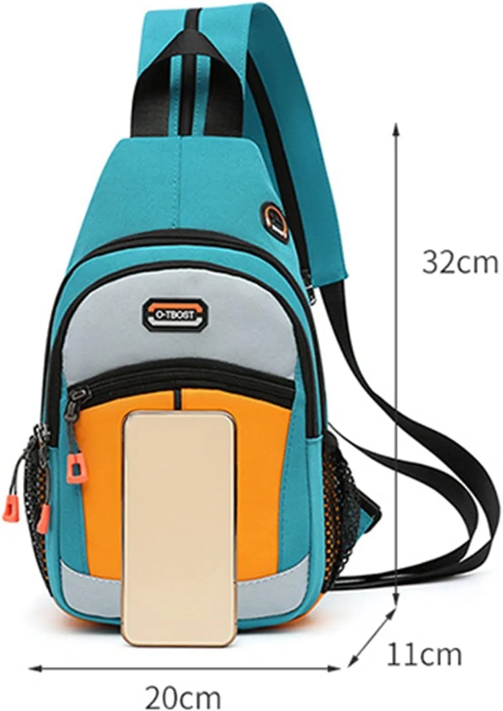 New Women Chest Bag Large Capacity Backpack Casual Messenger Bag Crossbody Versatile Bags Messenger (White, One Size)