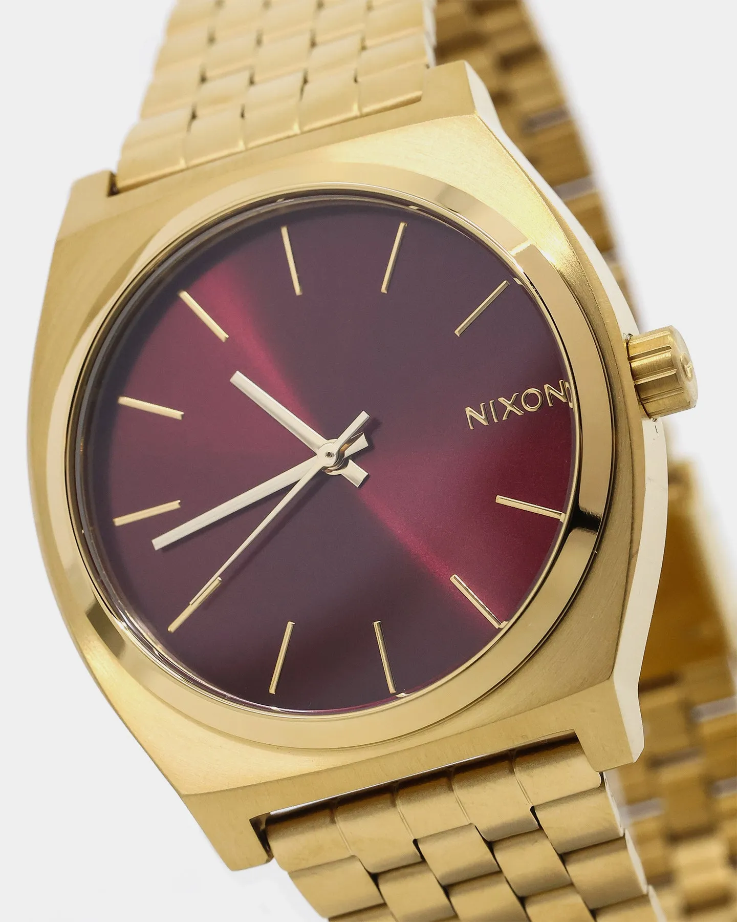 Nixon Time Teller Watch Gold/Oxblood