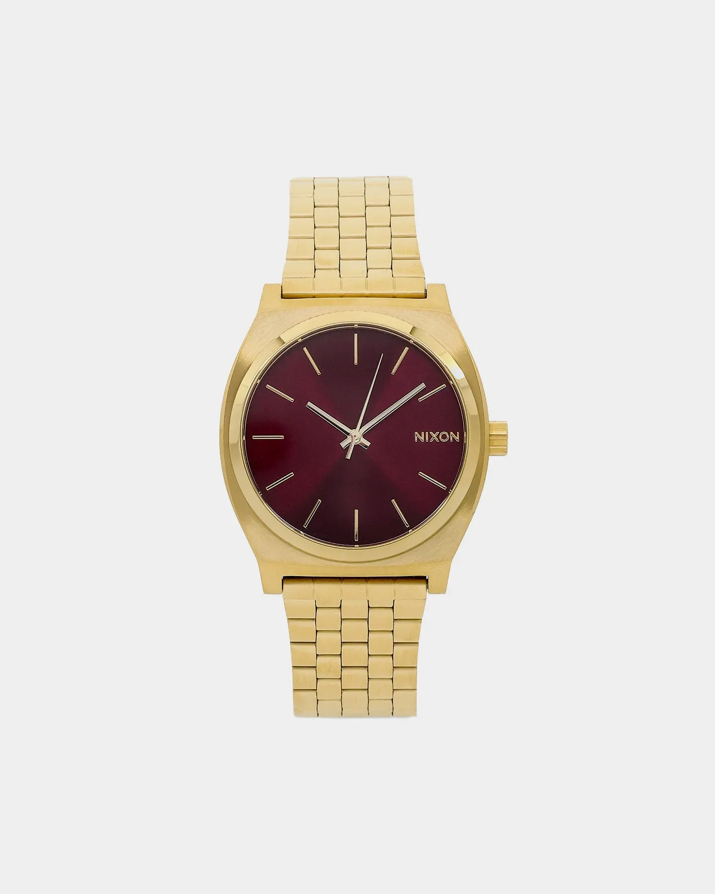 Nixon Time Teller Watch Gold/Oxblood