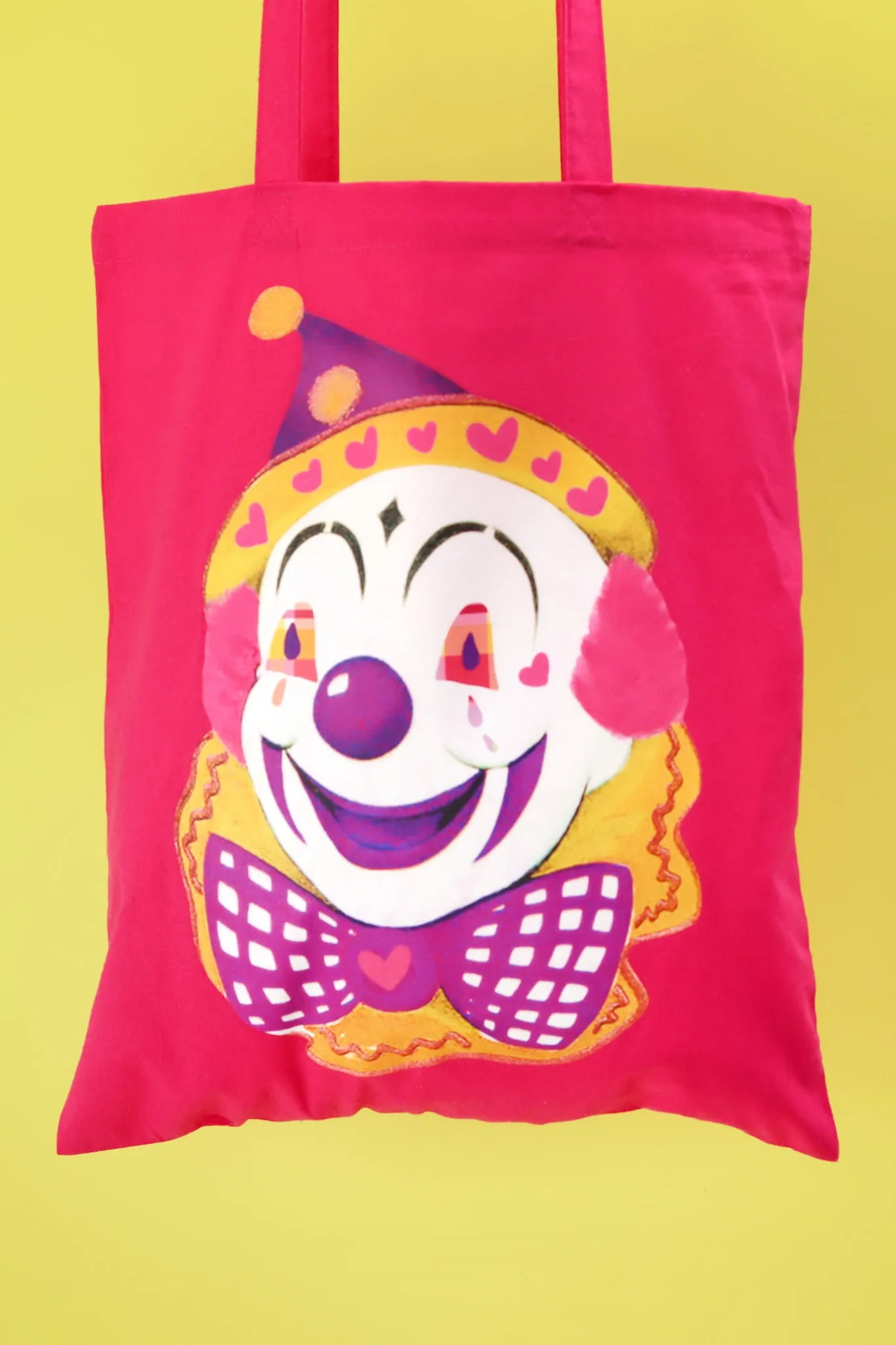 Noodles The Clown Fuchsia Tote Bag