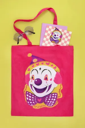 Noodles The Clown Fuchsia Tote Bag