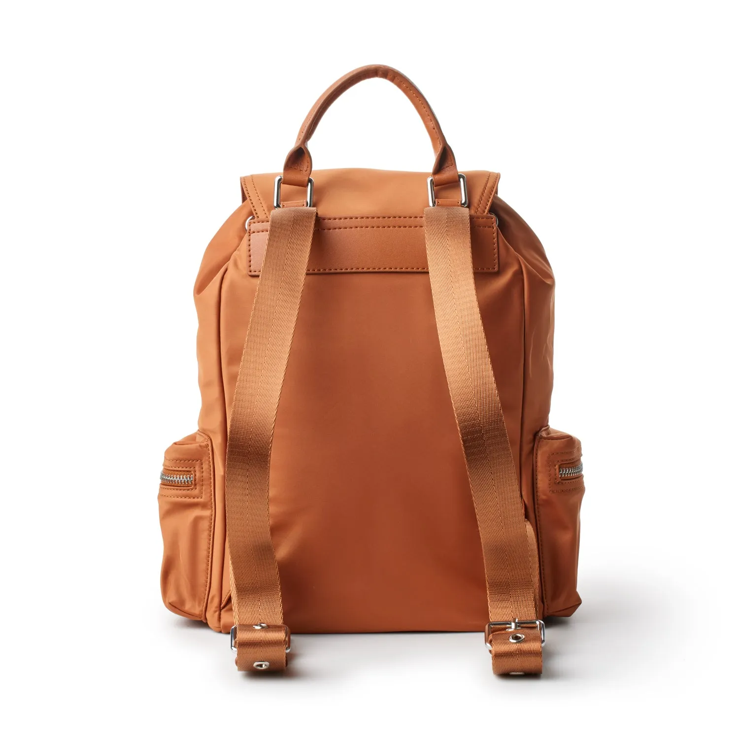 NYLON BACKPACK - BROWN