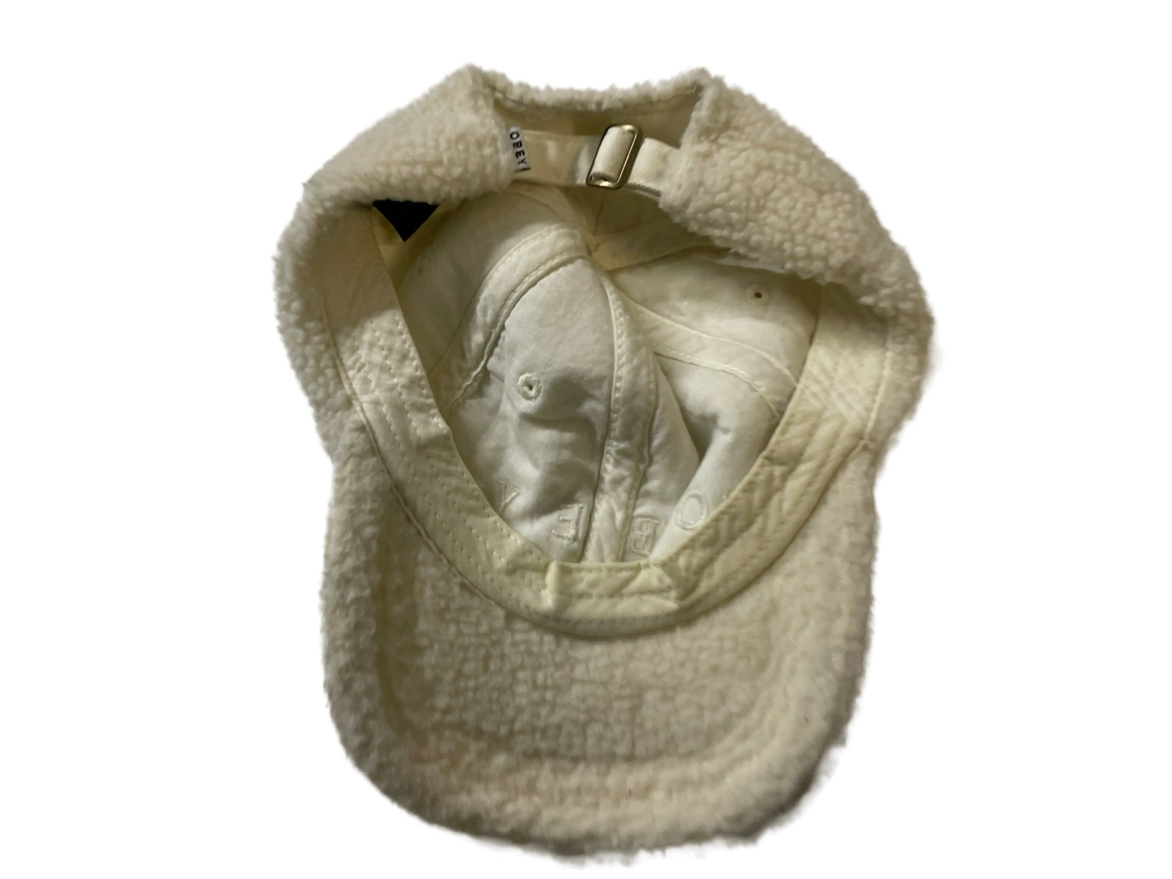 Obey Worldwide Men's Cream fluffy cap SKU|4279