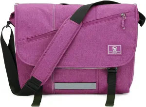 OIWAS Shoulder Bags Men Women Large Laptop Messenger Bag Work Bag Tablet Business Laptop Bag Briefcase Bag Office Uni Travel Everyday, Purple, Fr 15 Zoll Laptop