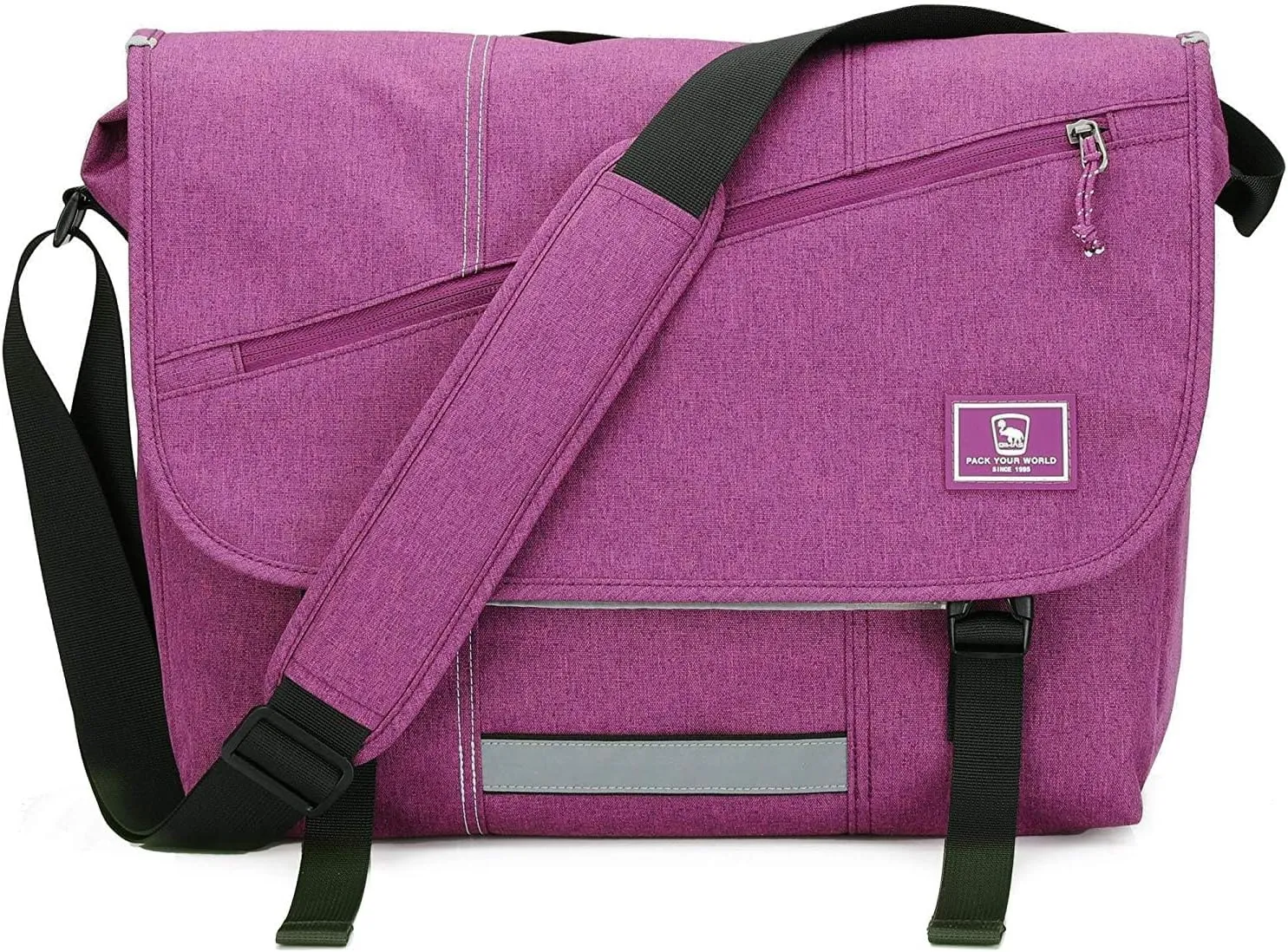 OIWAS Shoulder Bags Men Women Large Laptop Messenger Bag Work Bag Tablet Business Laptop Bag Briefcase Bag Office Uni Travel Everyday, Purple, Fr 15 Zoll Laptop