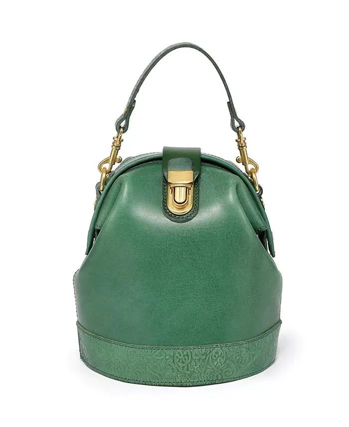 OLD TREND DOCTOR BUCKET CROSSBODY CONVERTIBLE LEATHER BAG