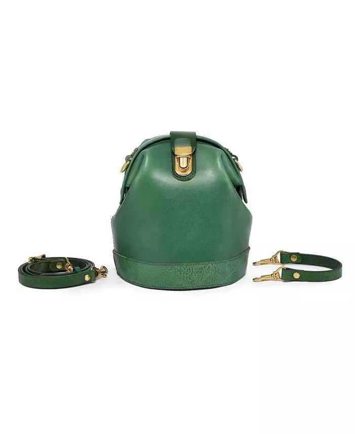 OLD TREND DOCTOR BUCKET CROSSBODY CONVERTIBLE LEATHER BAG