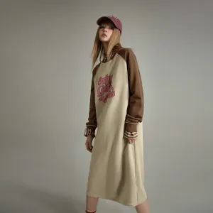 Only Good Vibes Teddy Bear Raglan Dress