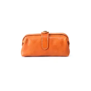 Original Women's Brown Leather Wallets Doctor Bag Clutch Wallet Coin Purse for Women
