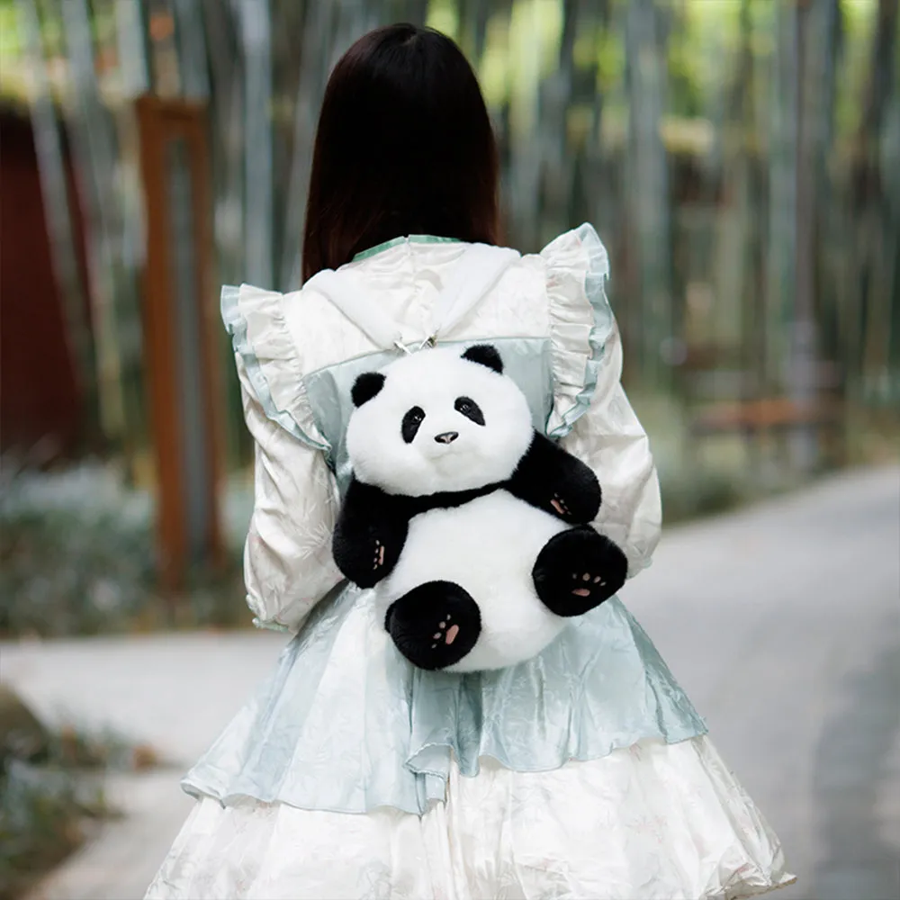 Panda Backpack Hehua Simulated