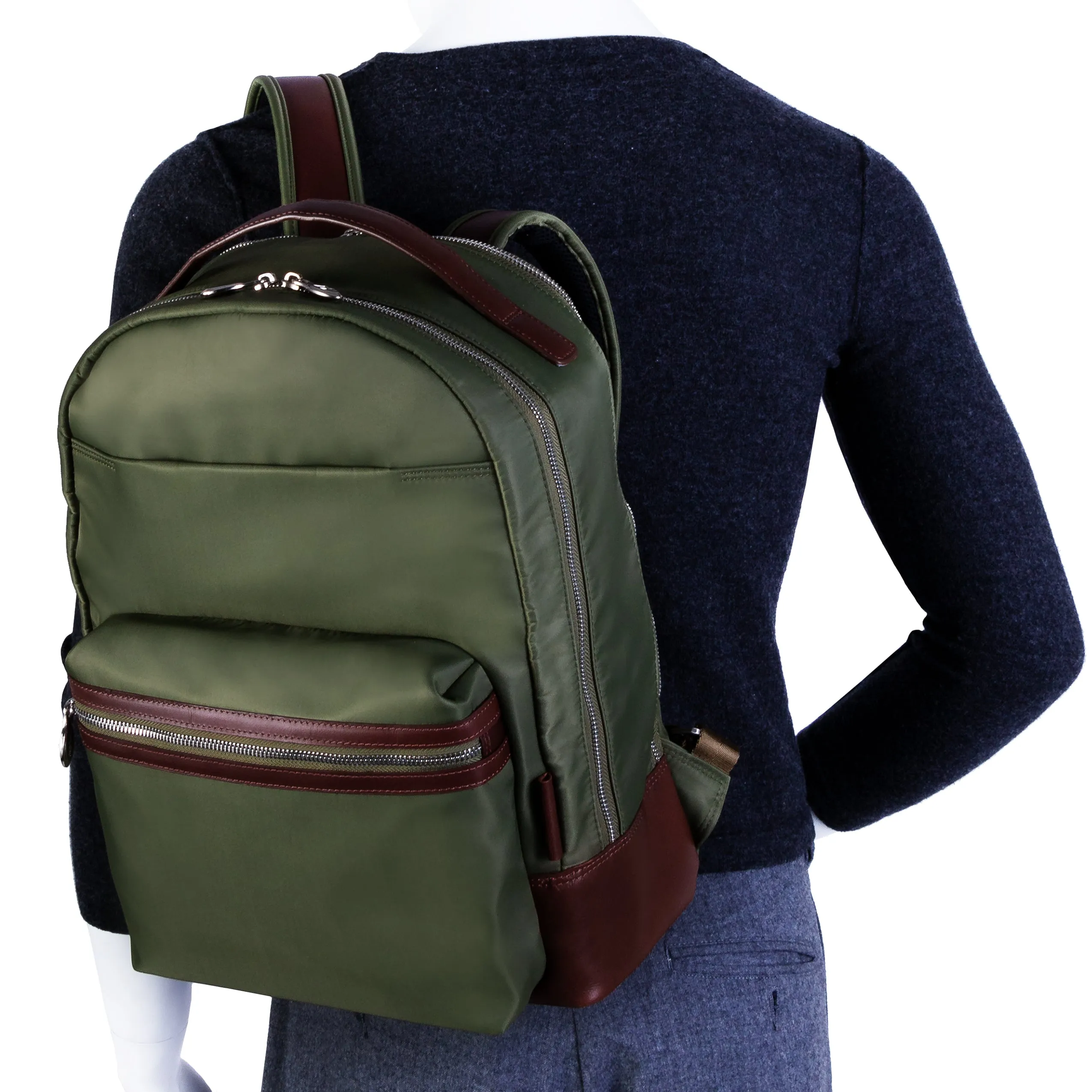 PARKER | 15” Nylon Dual-Compartment Laptop Backpack