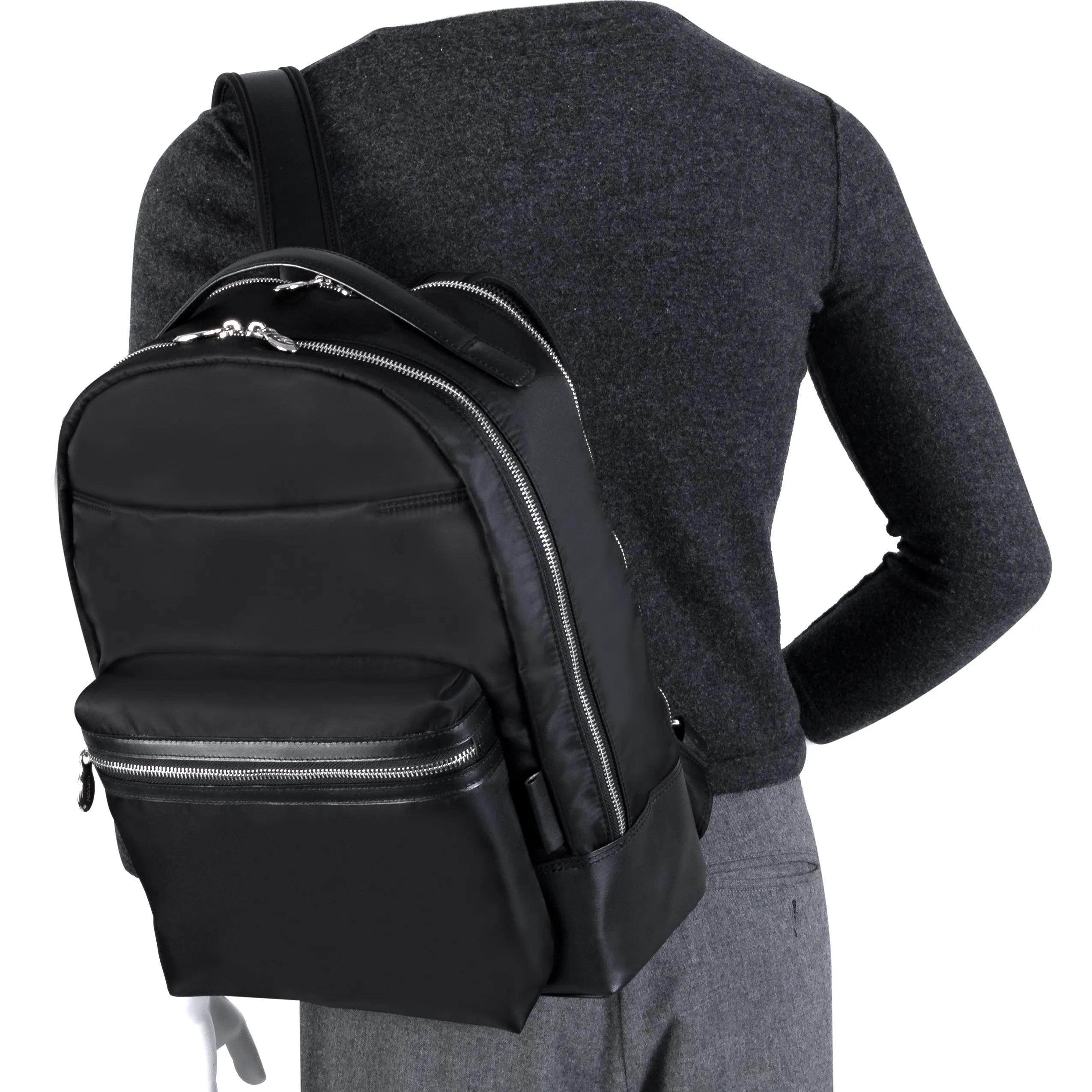 PARKER | 15” Nylon Dual-Compartment Laptop Backpack