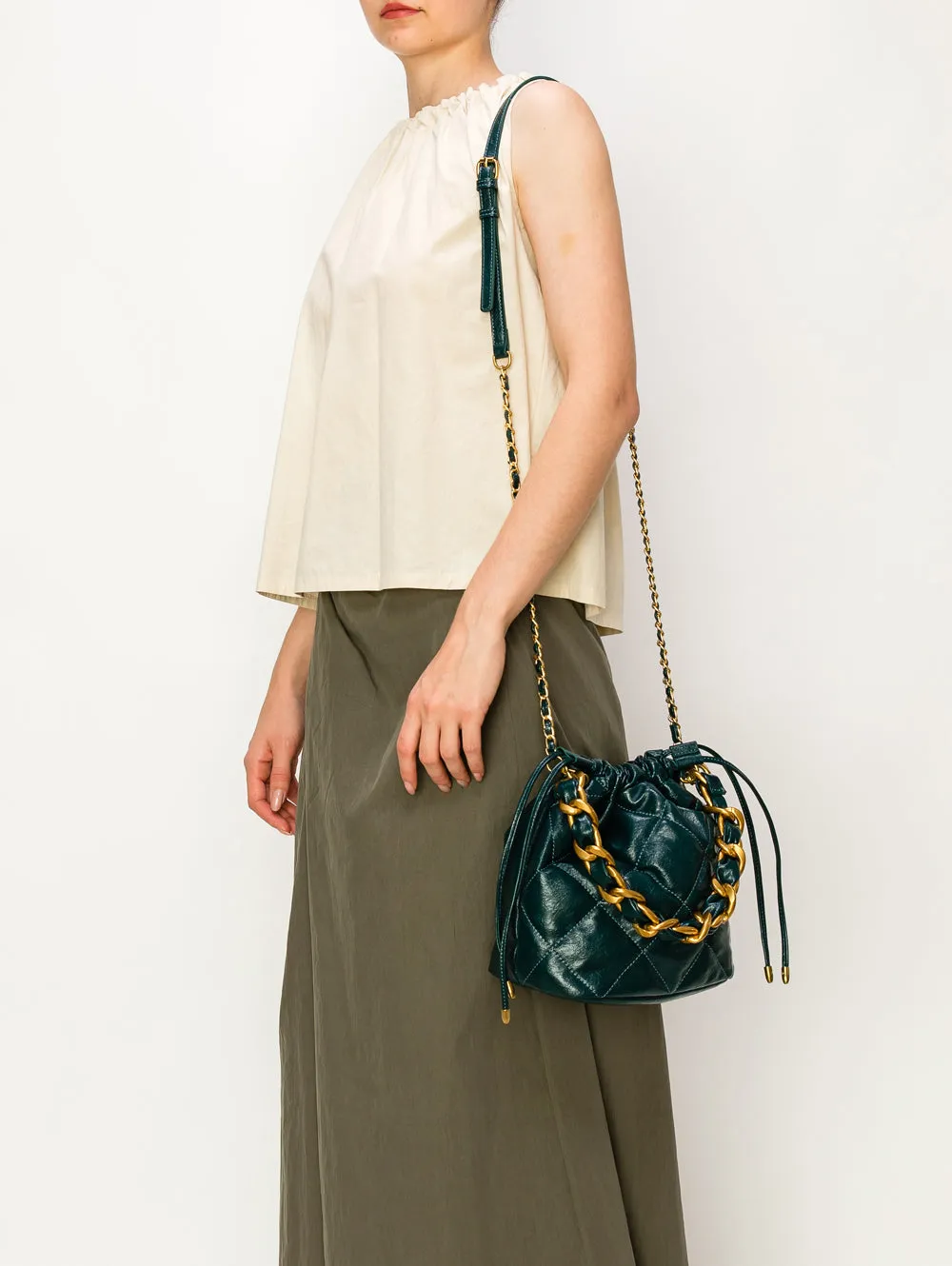 Parker Drawstring Bucket Bag