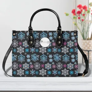 Party Snowflakes Luxury Women Leather Handbag (3 sizes)