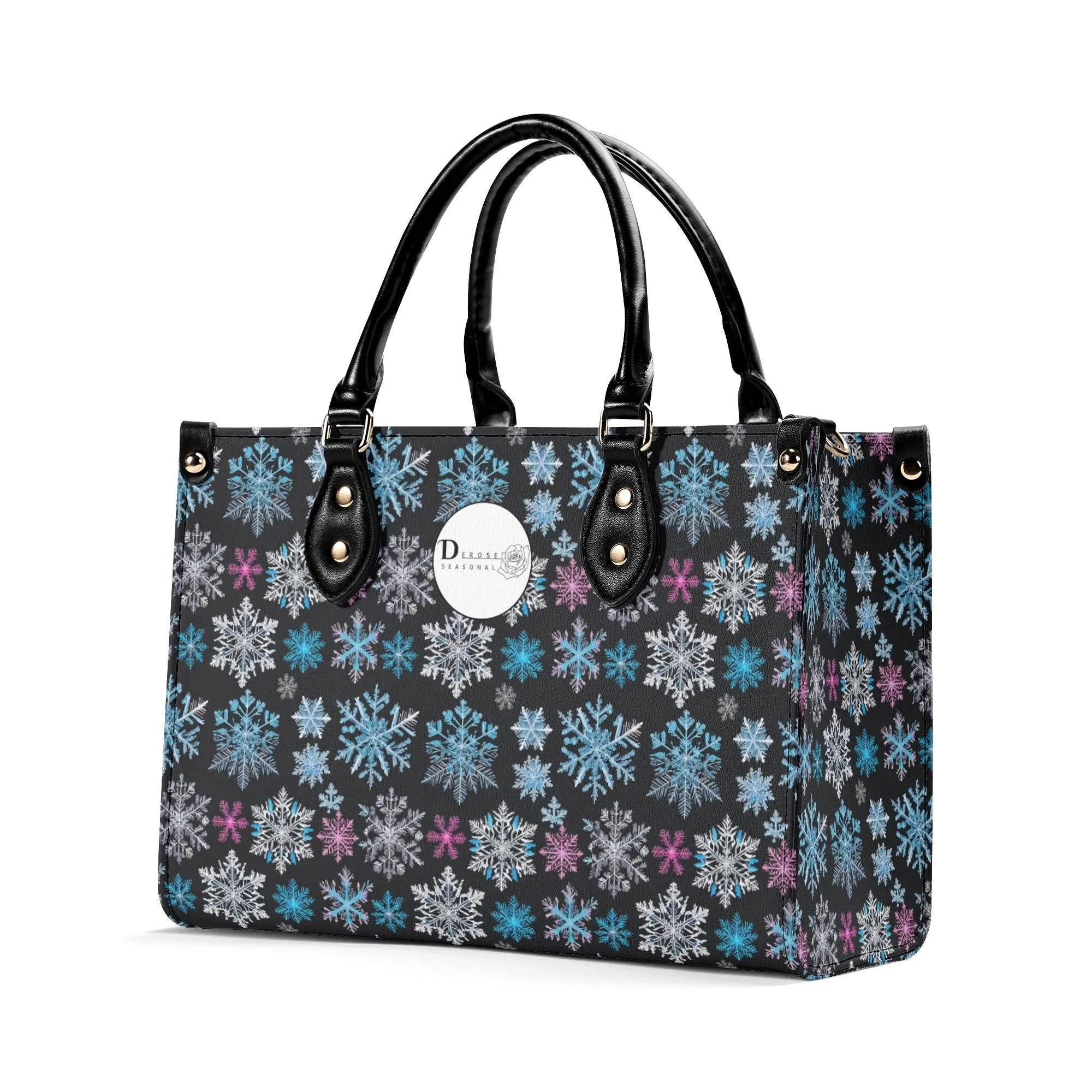Party Snowflakes Luxury Women Leather Handbag (3 sizes)