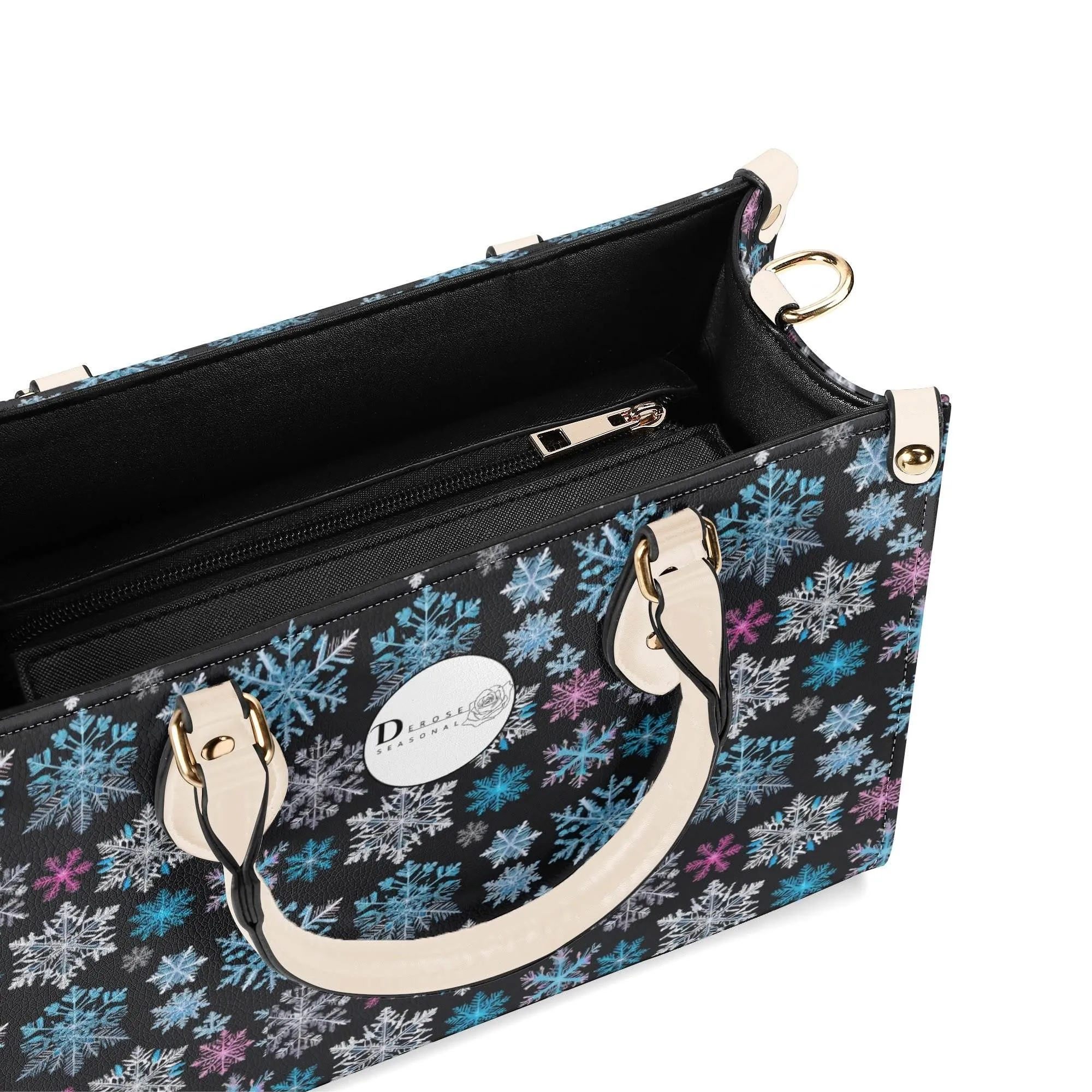 Party Snowflakes Luxury Women Leather Handbag (3 sizes)