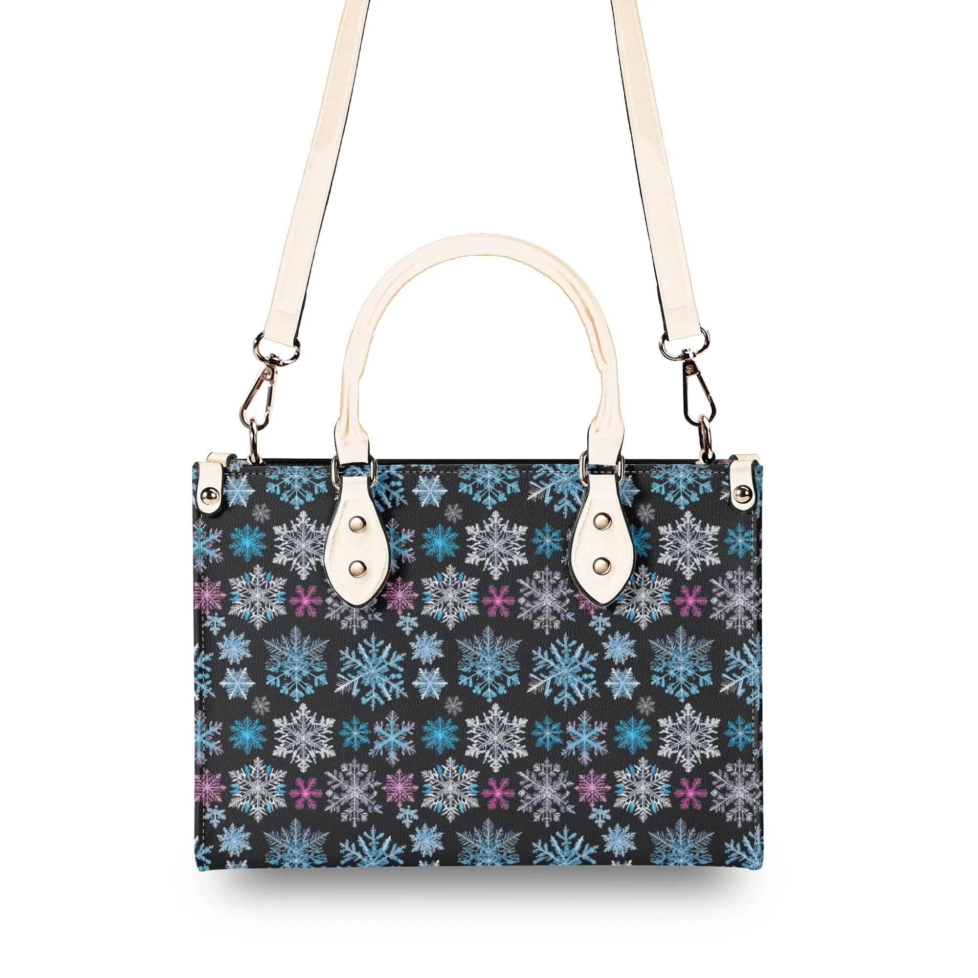 Party Snowflakes Luxury Women Leather Handbag (3 sizes)