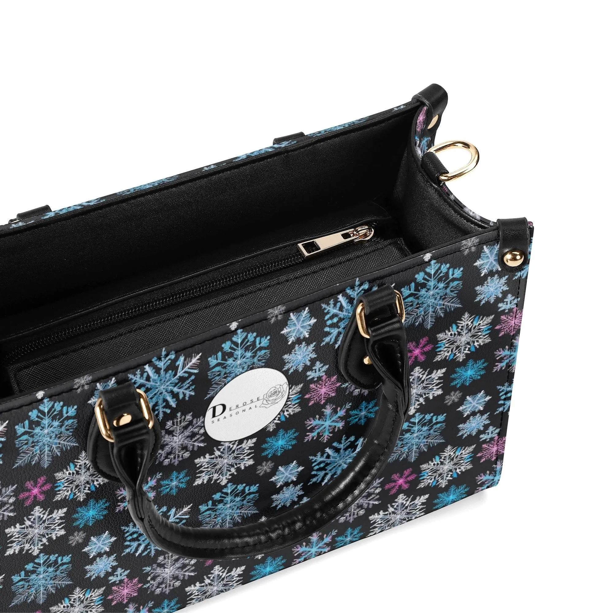 Party Snowflakes Luxury Women Leather Handbag (3 sizes)