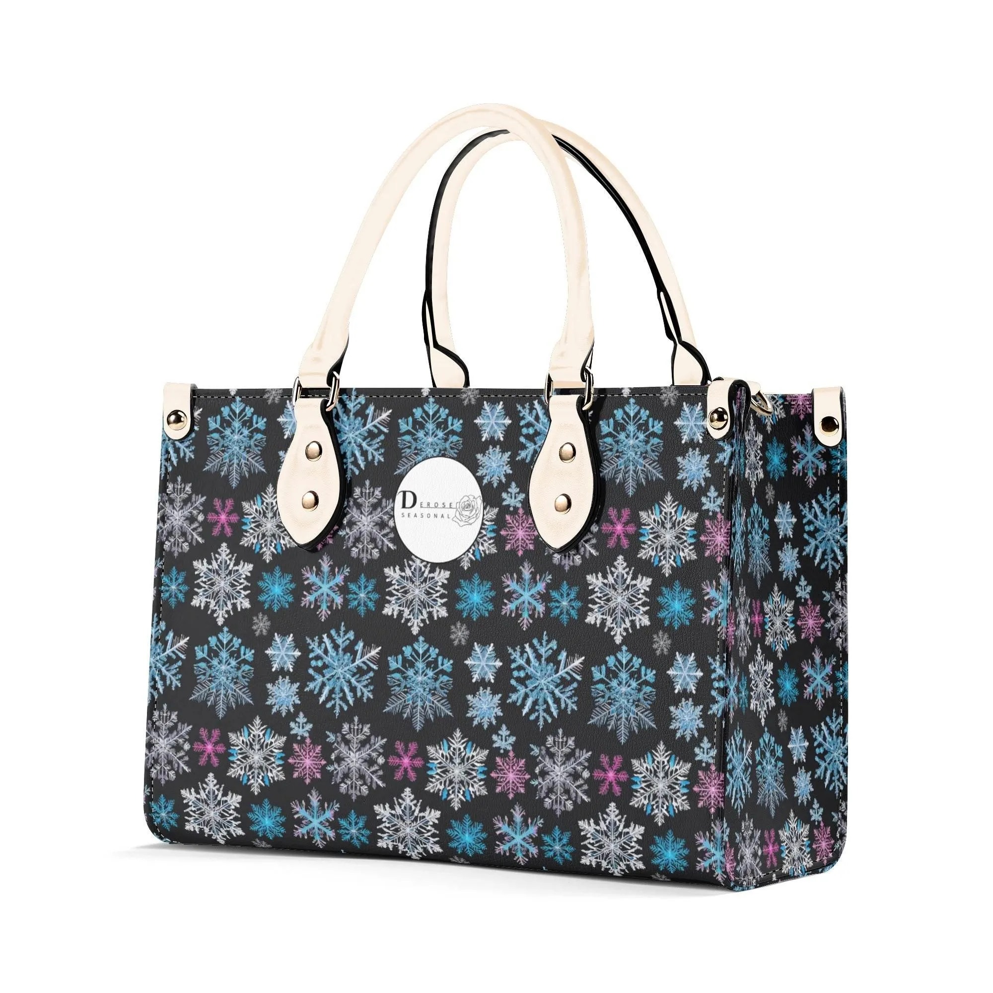 Party Snowflakes Luxury Women Leather Handbag (3 sizes)