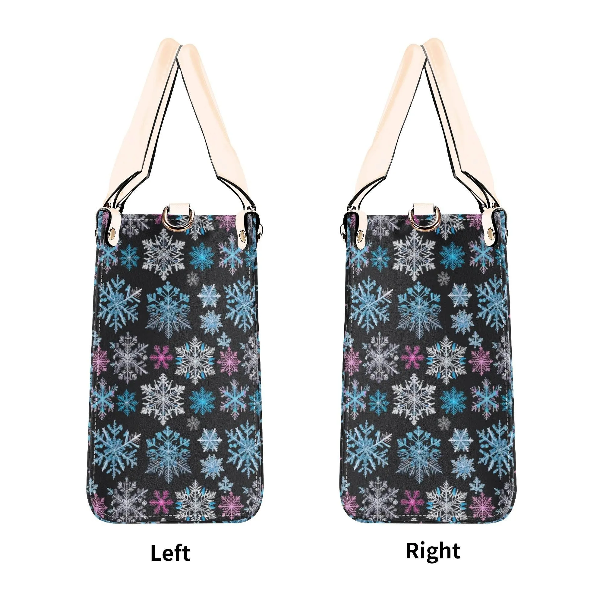Party Snowflakes Luxury Women Leather Handbag (3 sizes)