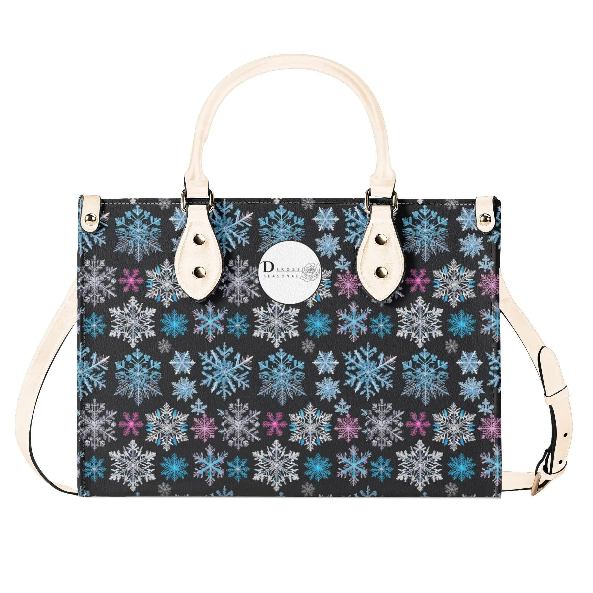 Party Snowflakes Luxury Women Leather Handbag (3 sizes)