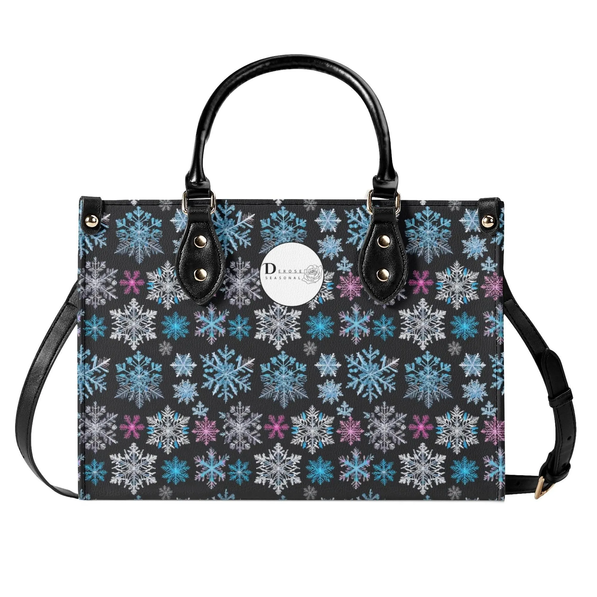 Party Snowflakes Luxury Women Leather Handbag (3 sizes)