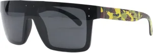 PASTL Polarized Lens Sunglasses Matte Black Square Sporty Fashion UV400