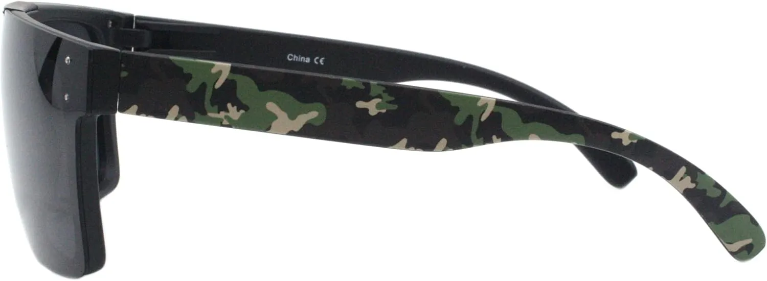PASTL Polarized Lens Sunglasses Matte Black Square Sporty Fashion UV400