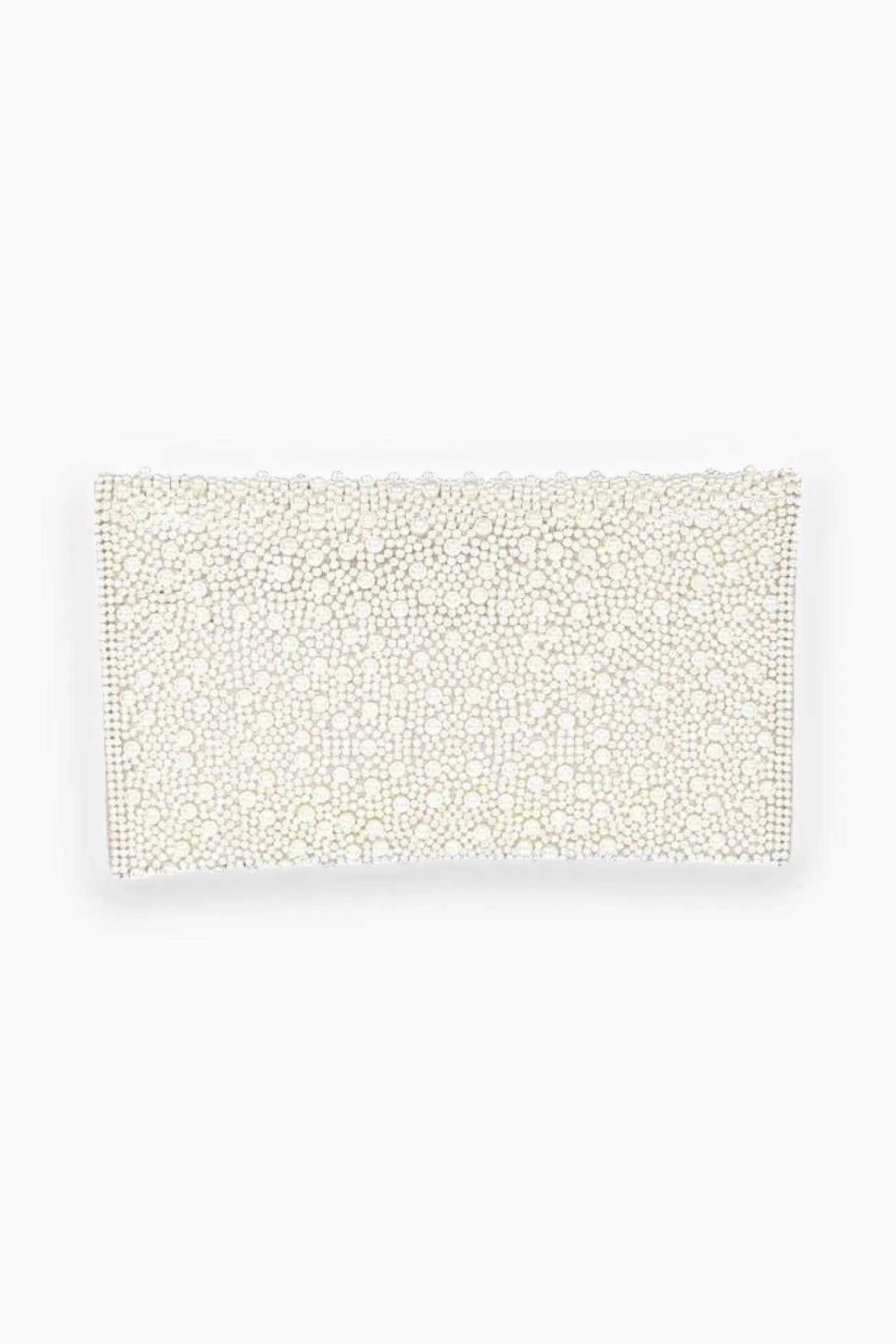 Pearl Studded Envelope Clutch Bag