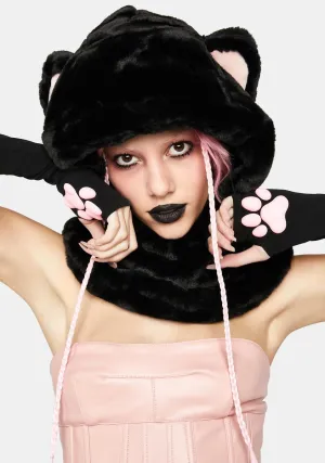 Pink Ears Bear Hat