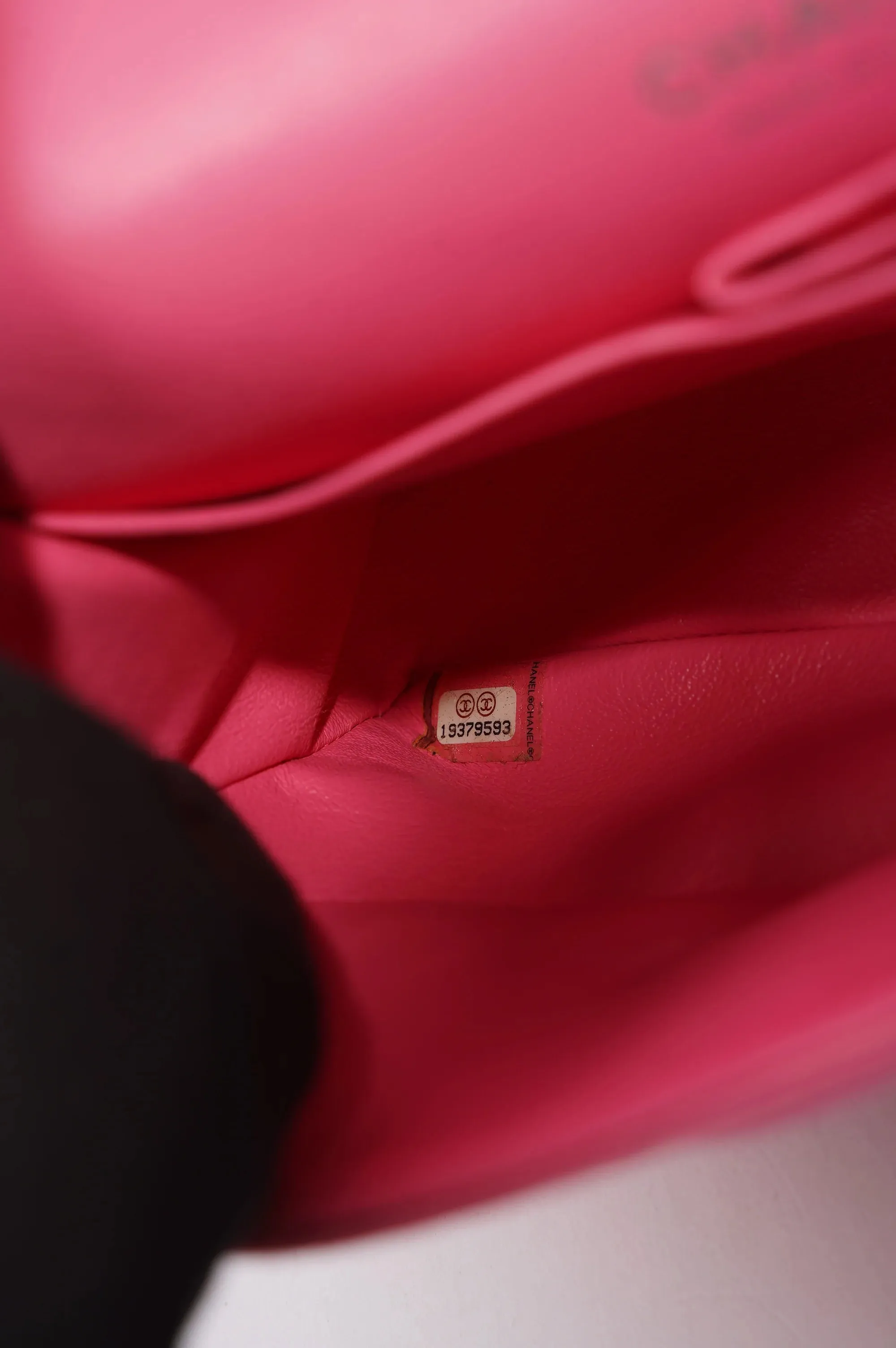 Pink Fabric Double Medium Flap Bag