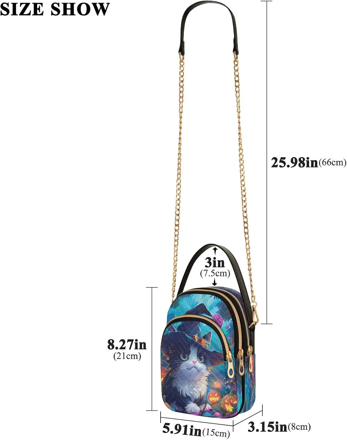 Pink Floral Koala Cross Body Bags Triple Zip Women's Crossbody Handbags, Work Bags for Women