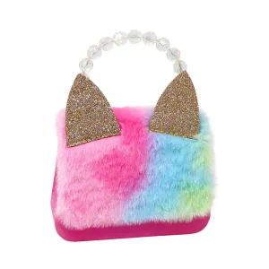 PINK POPPY FLUFFY CAT HANDBAG