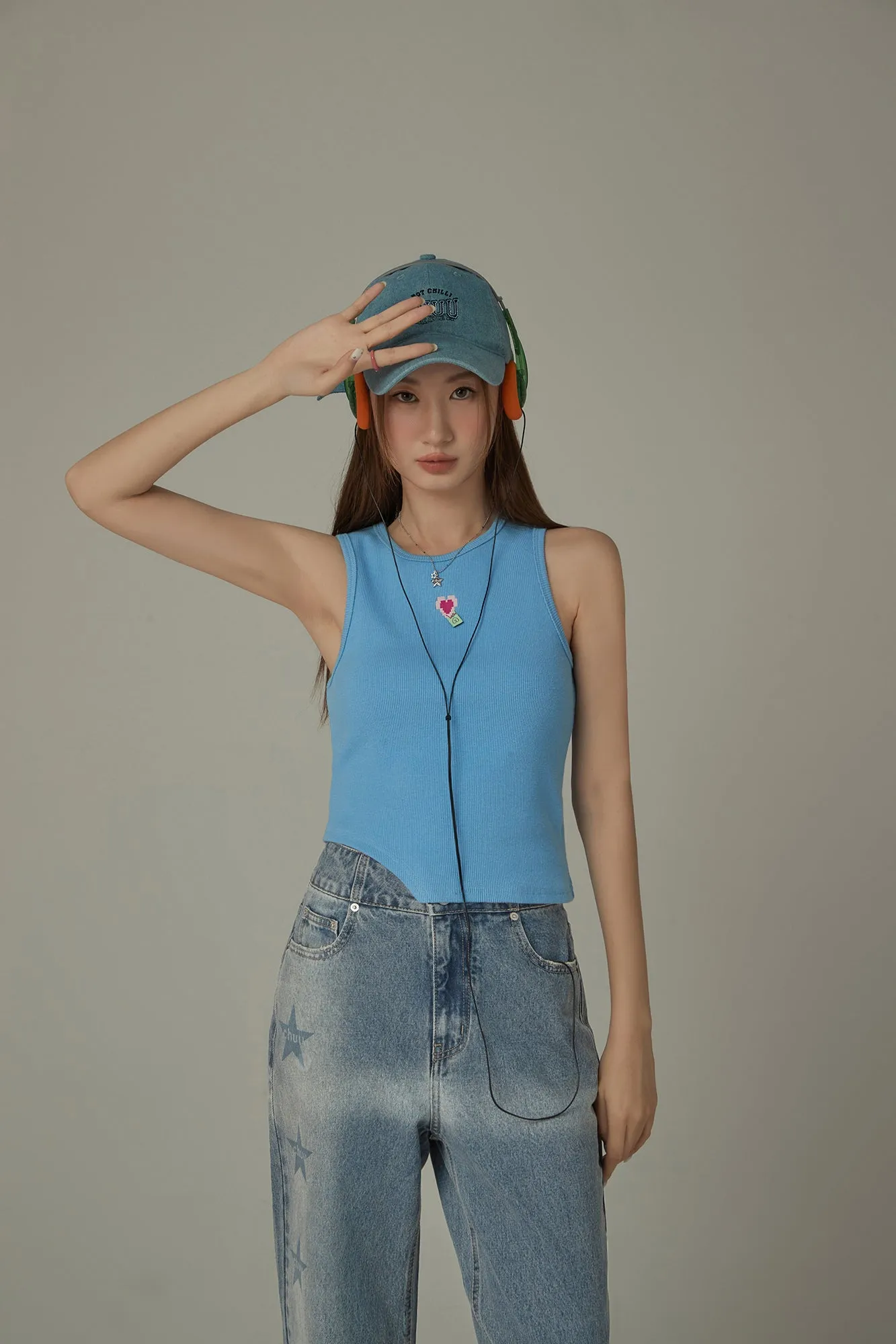 Pixel Heart Mini Logo Tank Top