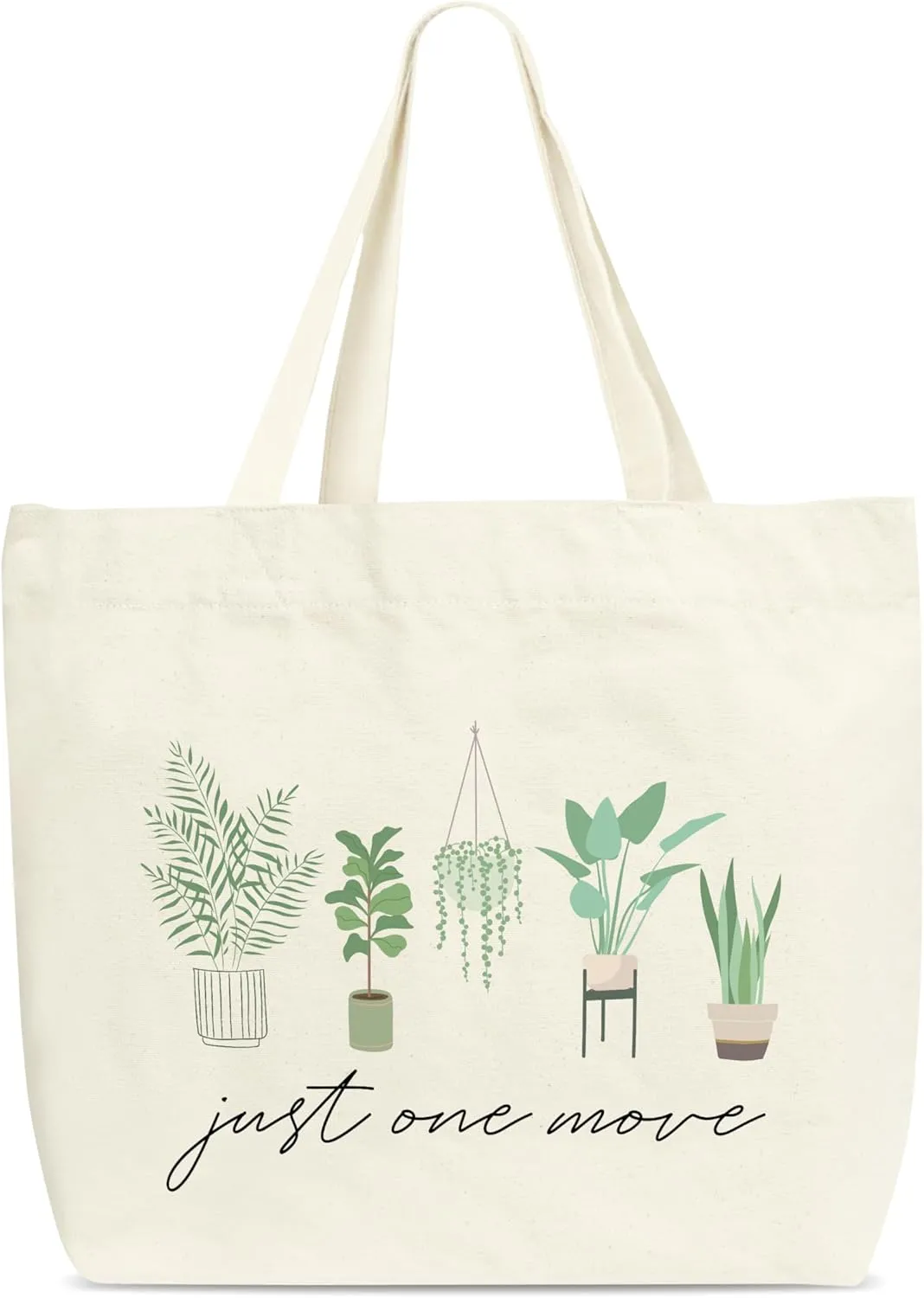 Plant Tote Bag, Cute Plant Tote Bags For Woman, Plant Lover Gifts, Funny Gardener Gift Bag, Aesthetic Canvas Tote Bag For Shopping, Inspirational Gifts For Women Friends Family Colleagues - -B(10)