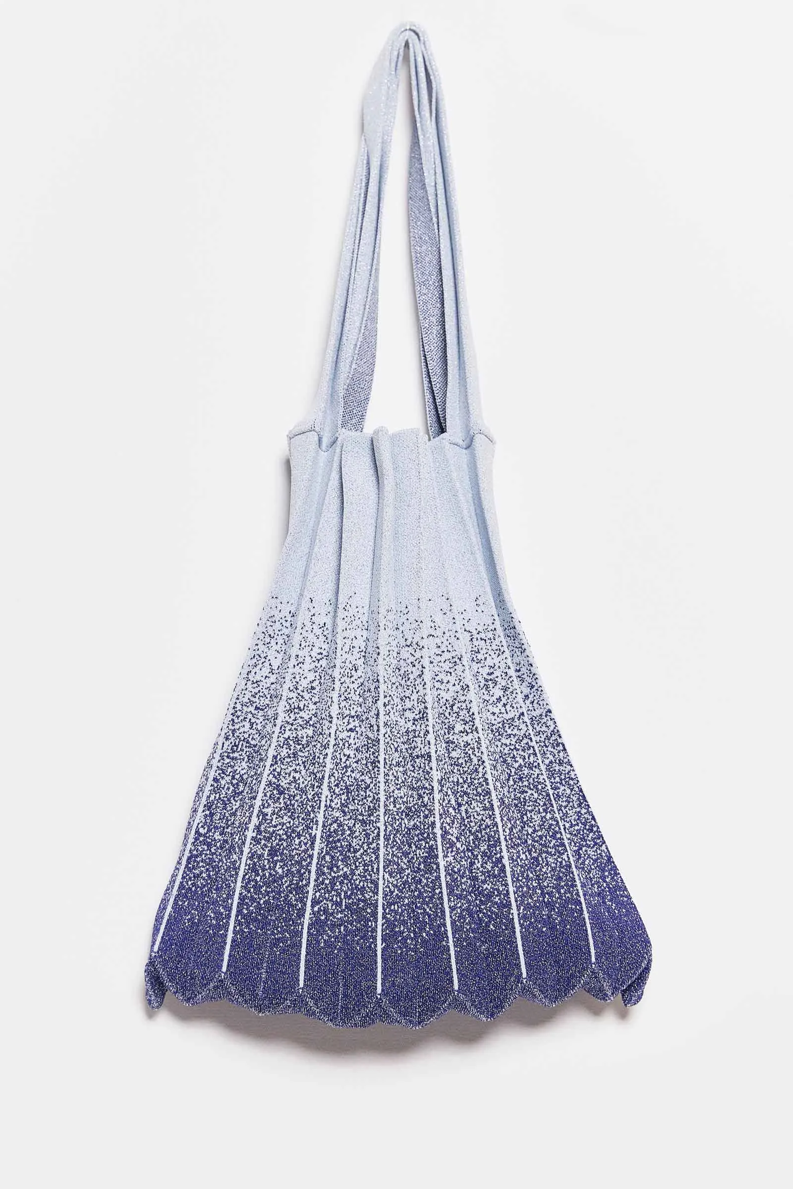 PLEATSMAMA glitter shoulder bag