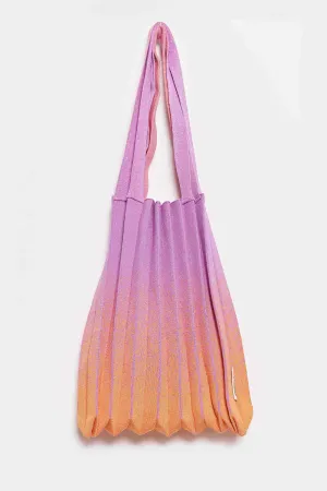 PLEATSMAMA glitter shoulder bag