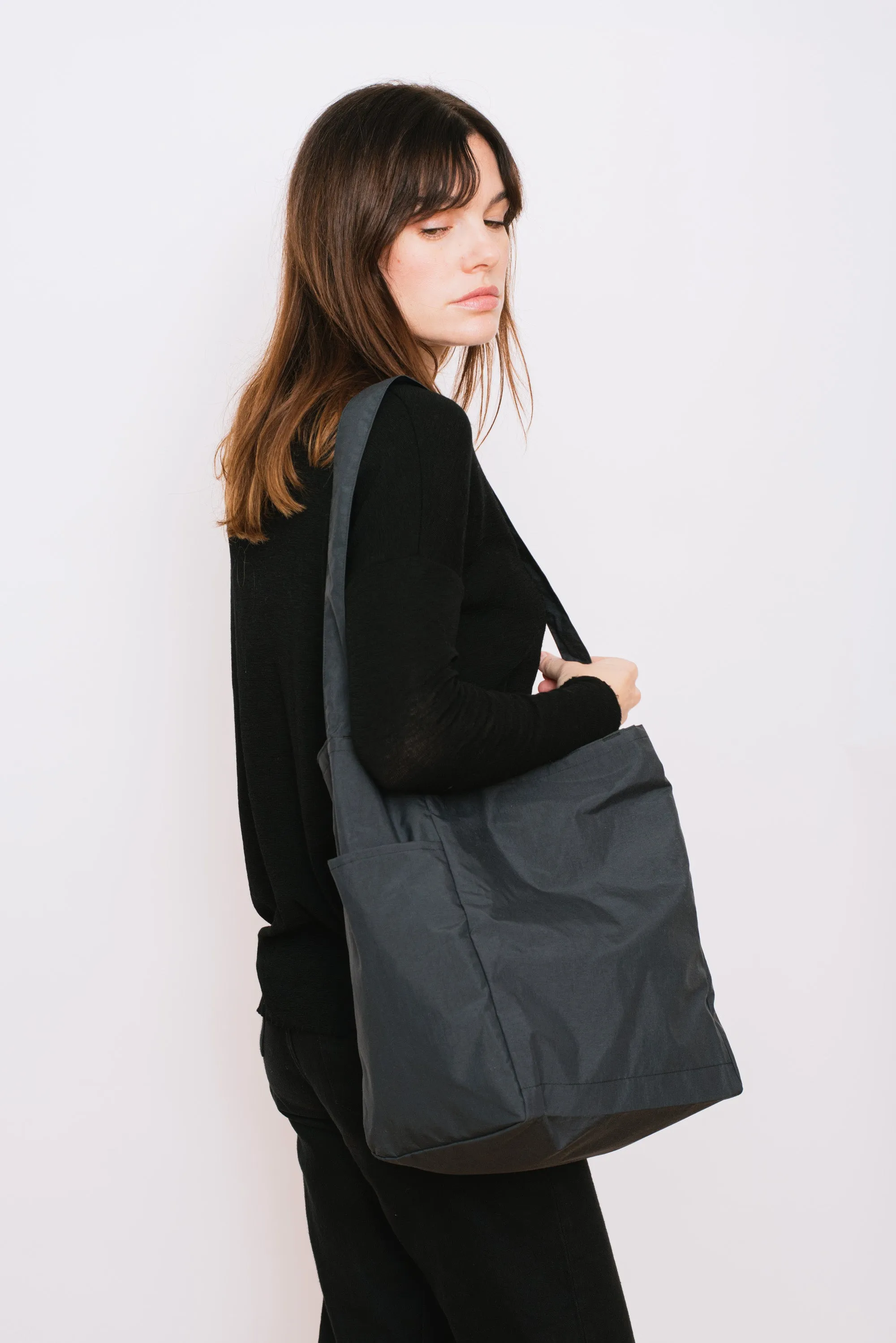 Pocketable 3 way Tote Bag Dark Gray